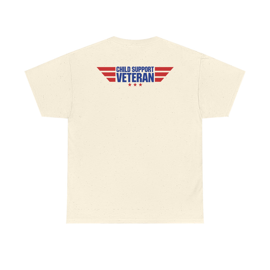 Raised By A Child Support Veteran T‑Shirt – Patriotic Military Tribute Tee