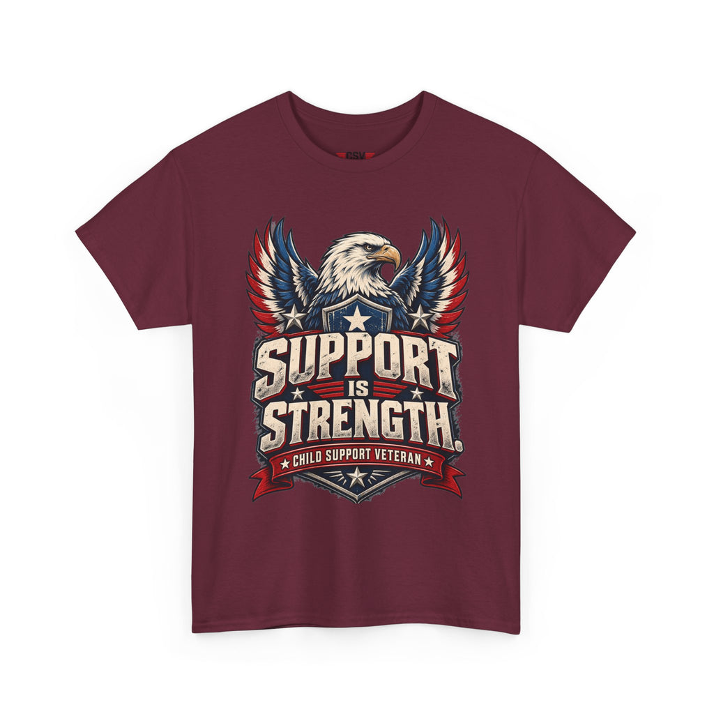SUPPORT IS STRENGTH  Unisex Heavy Cotton Tee
