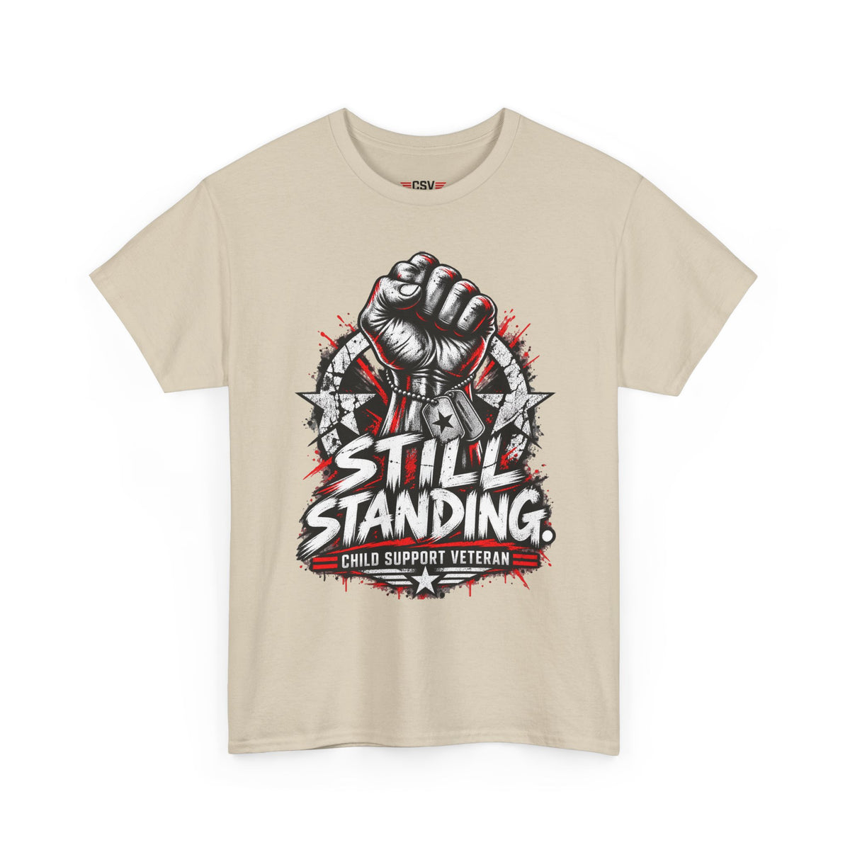 Still Standing Child Support Veteran T‑Shirt