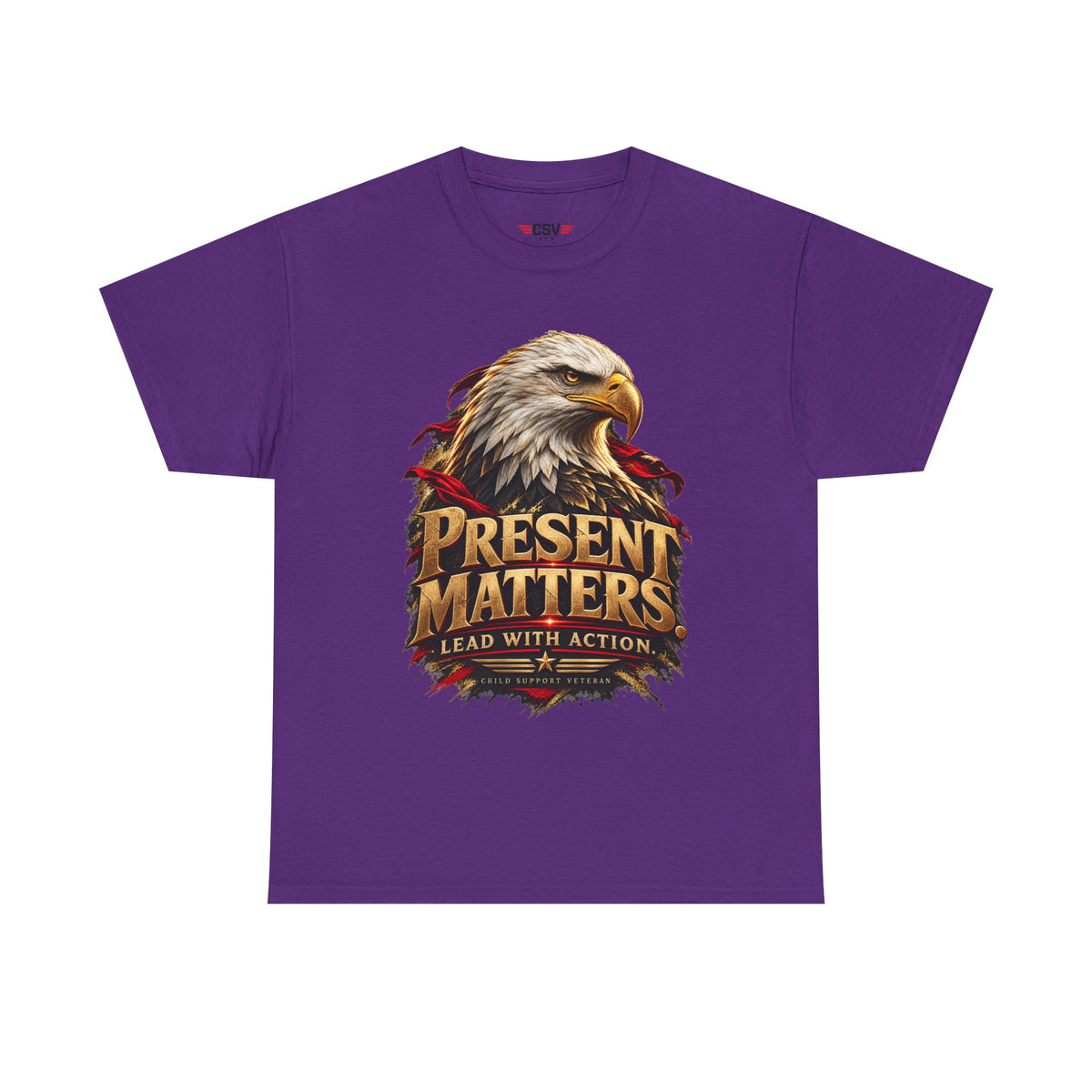 PRESENT MATTERS Child Support Veteran T‑Shirt