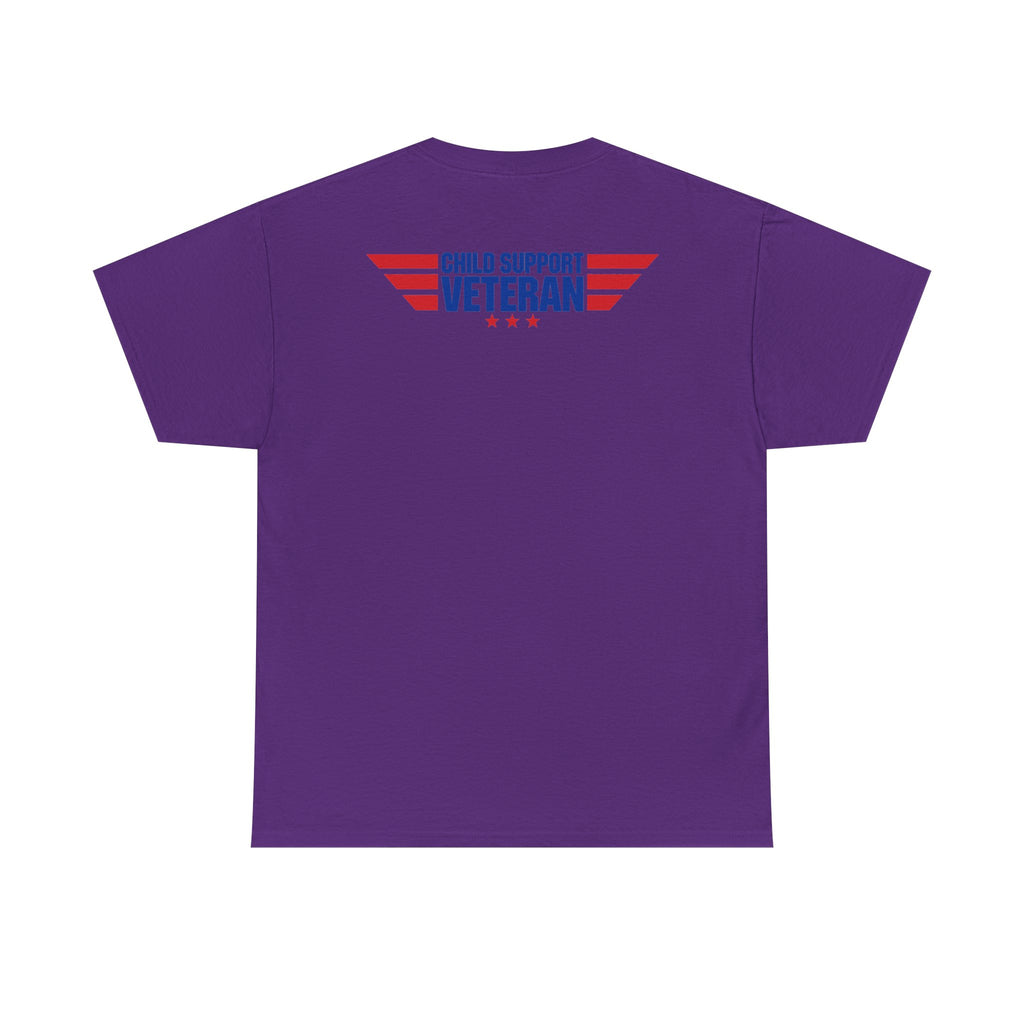 Raised By A Child Support Veteran T‑Shirt – Patriotic Military Tribute Tee