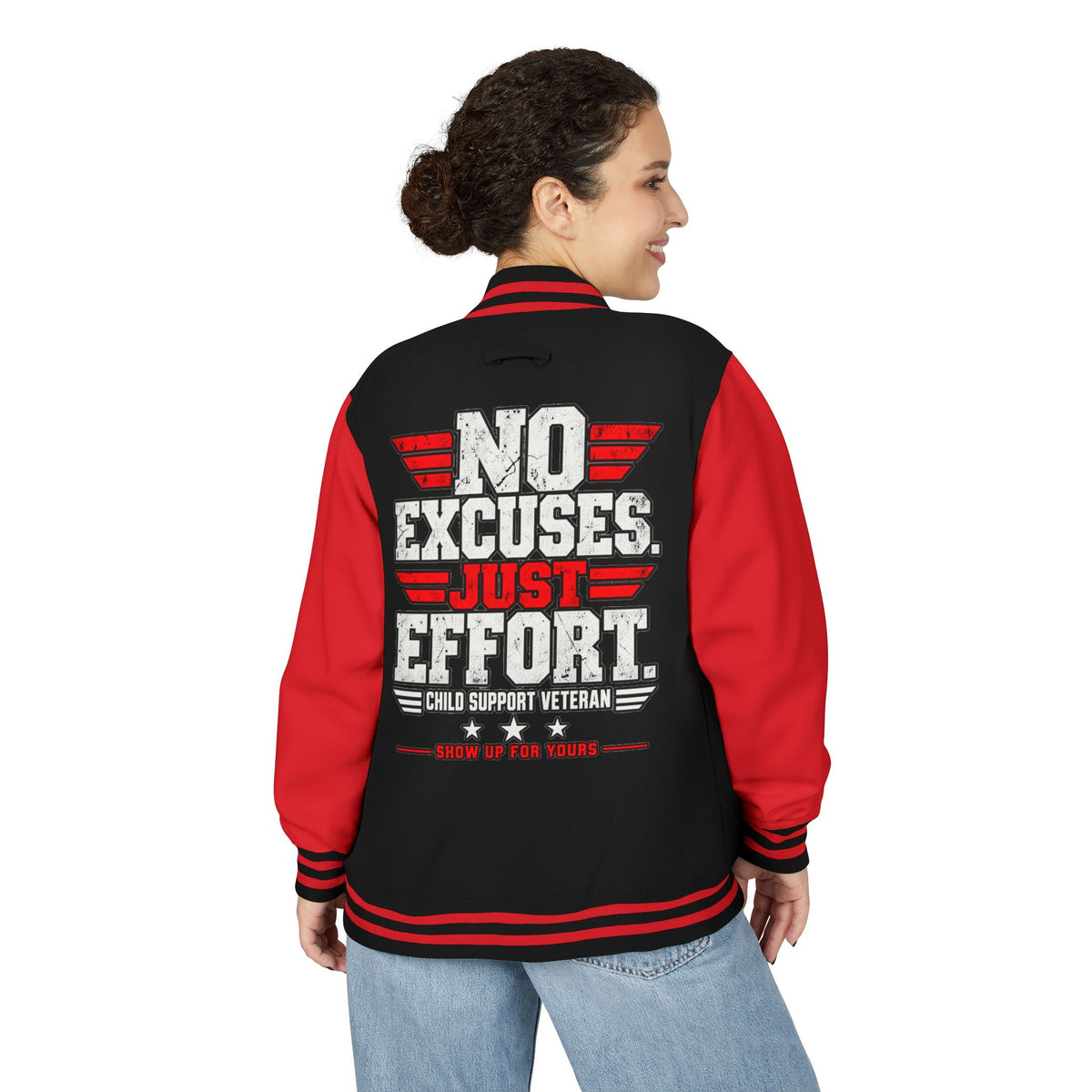 Letterman Jacket — “No Excuses. Just Effort.” CSV Pride