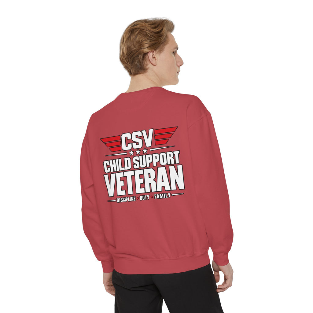 Child Support Veteran Sweatshirt – “My Dad Is A Child Support Veteran” Patriotic Crewneck
