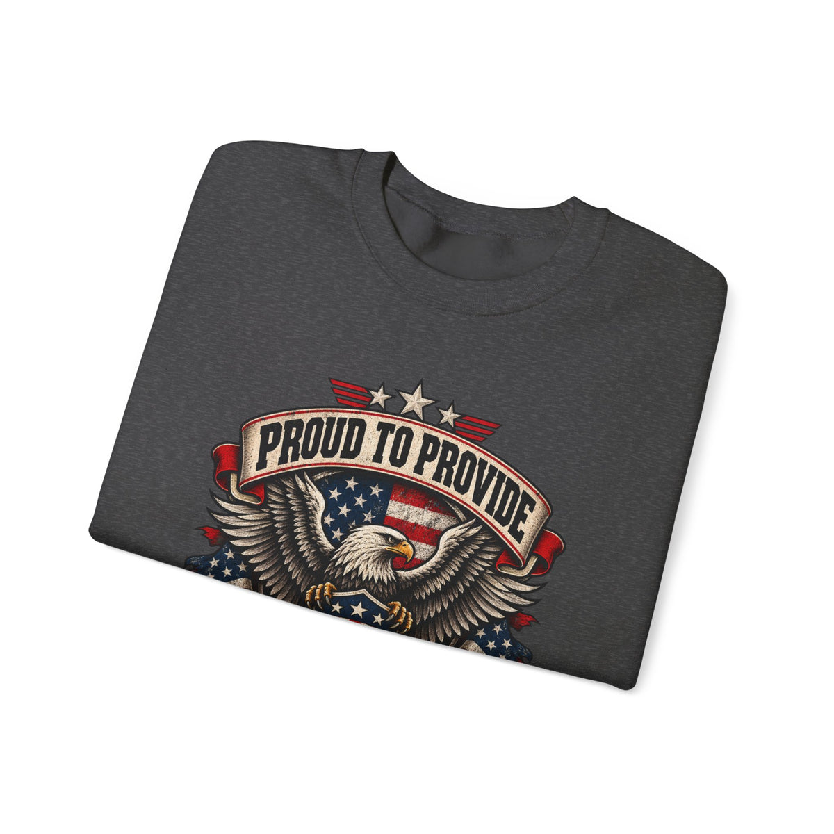 Child Support Veteran Crewneck Sweatshirt — CSV Emblem Pullover
