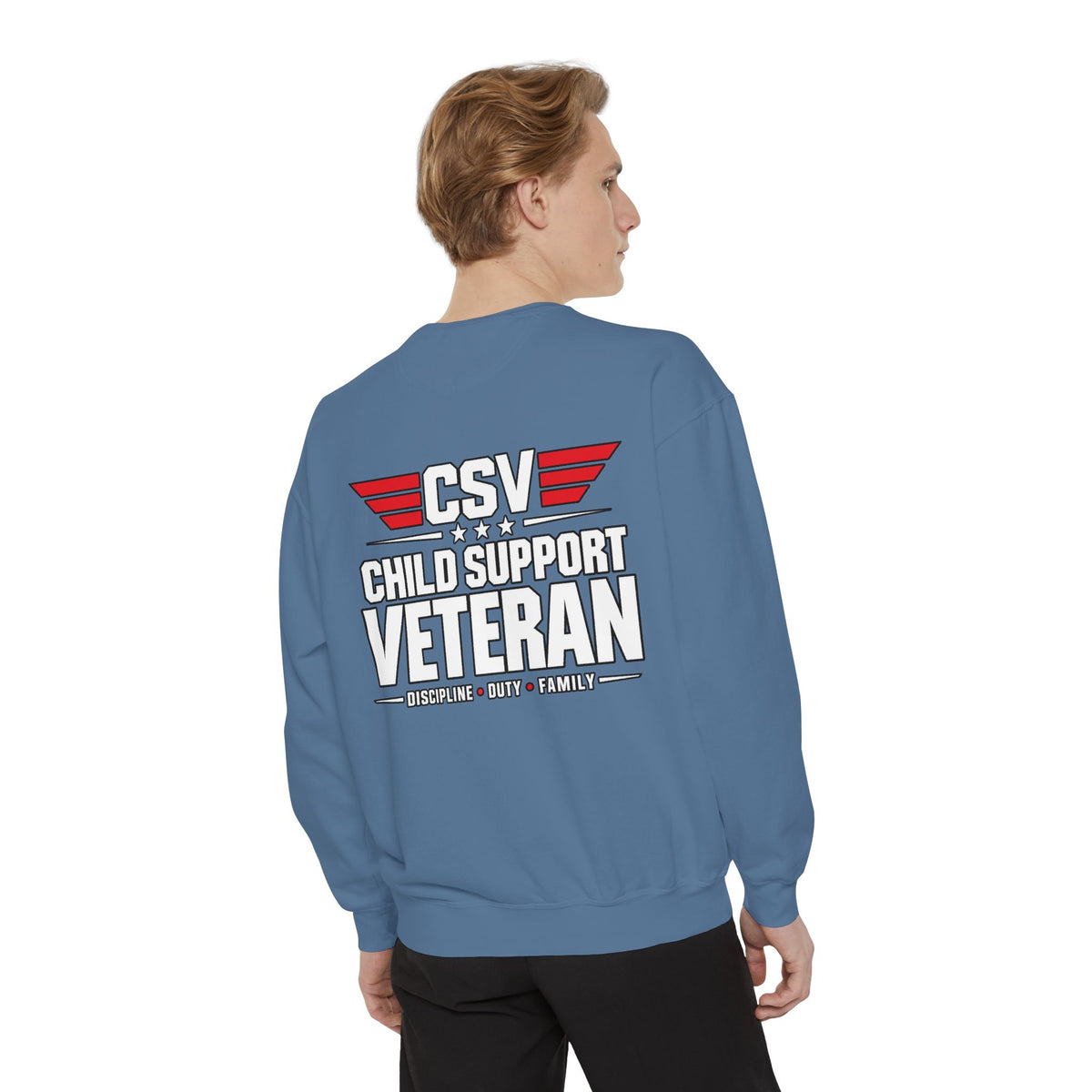 Child Support Veteran Sweatshirt – “My Dad Is A Child Support Veteran” Patriotic Crewneck