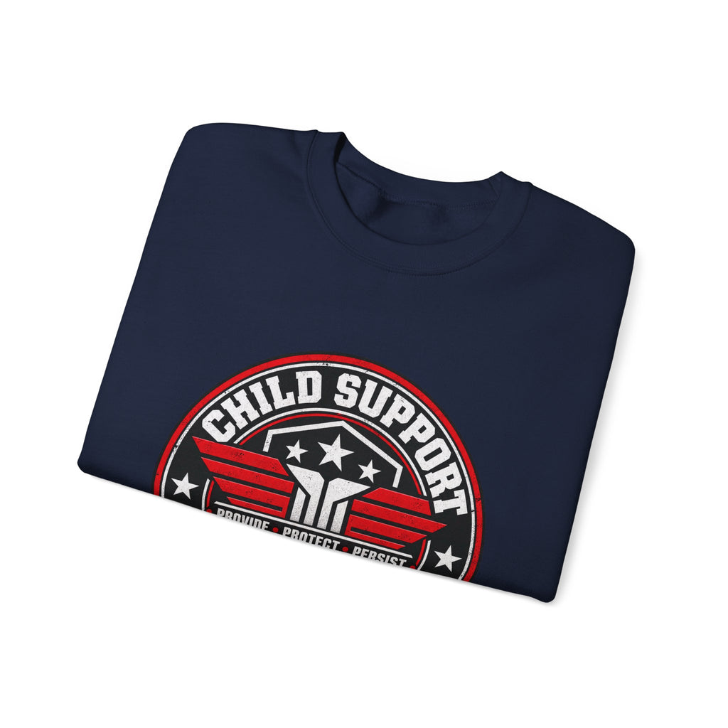 Child Support Veteran Crewneck Sweatshirt — CSV Emblem Pullover
