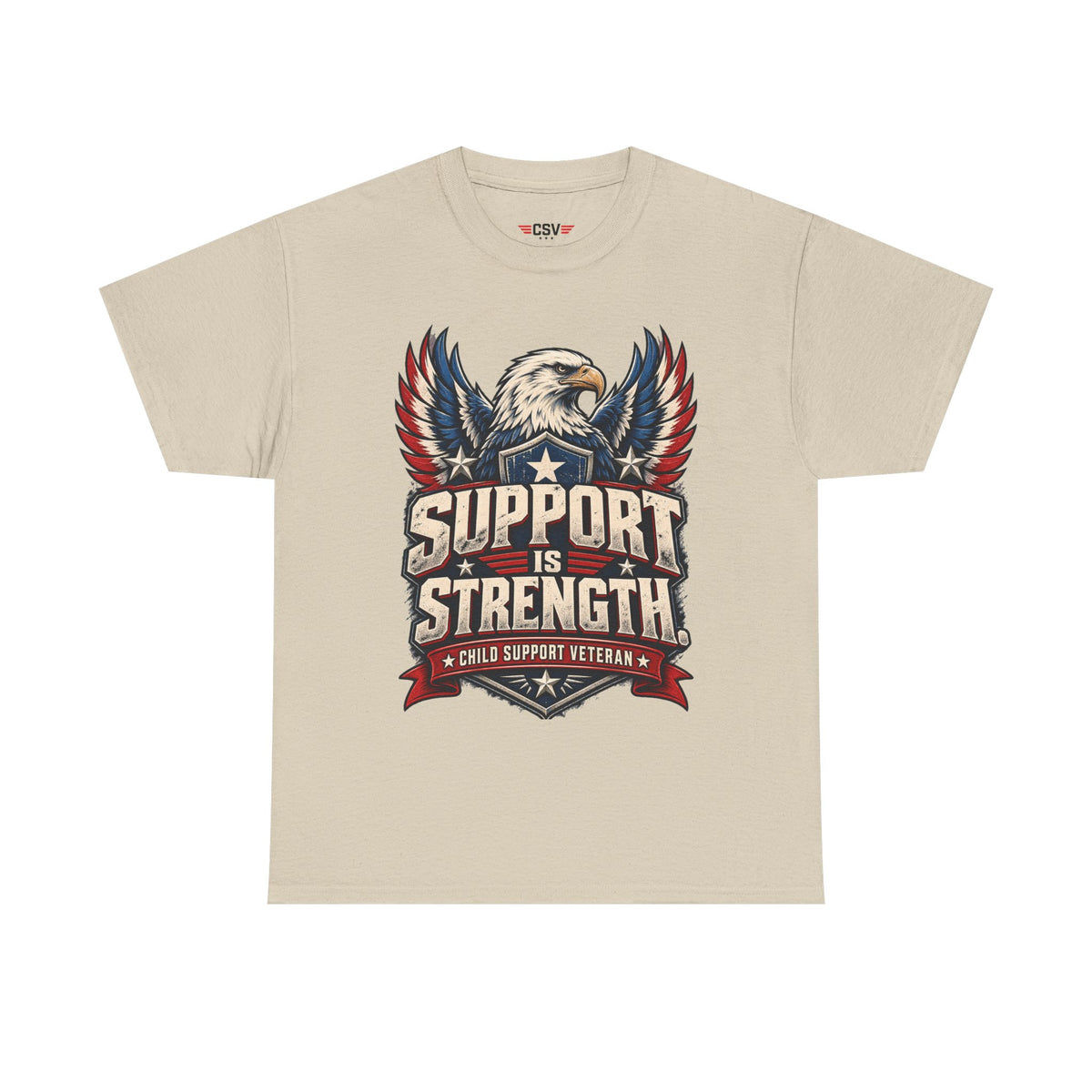 SUPPORT IS STRENGTH  Unisex Heavy Cotton Tee
