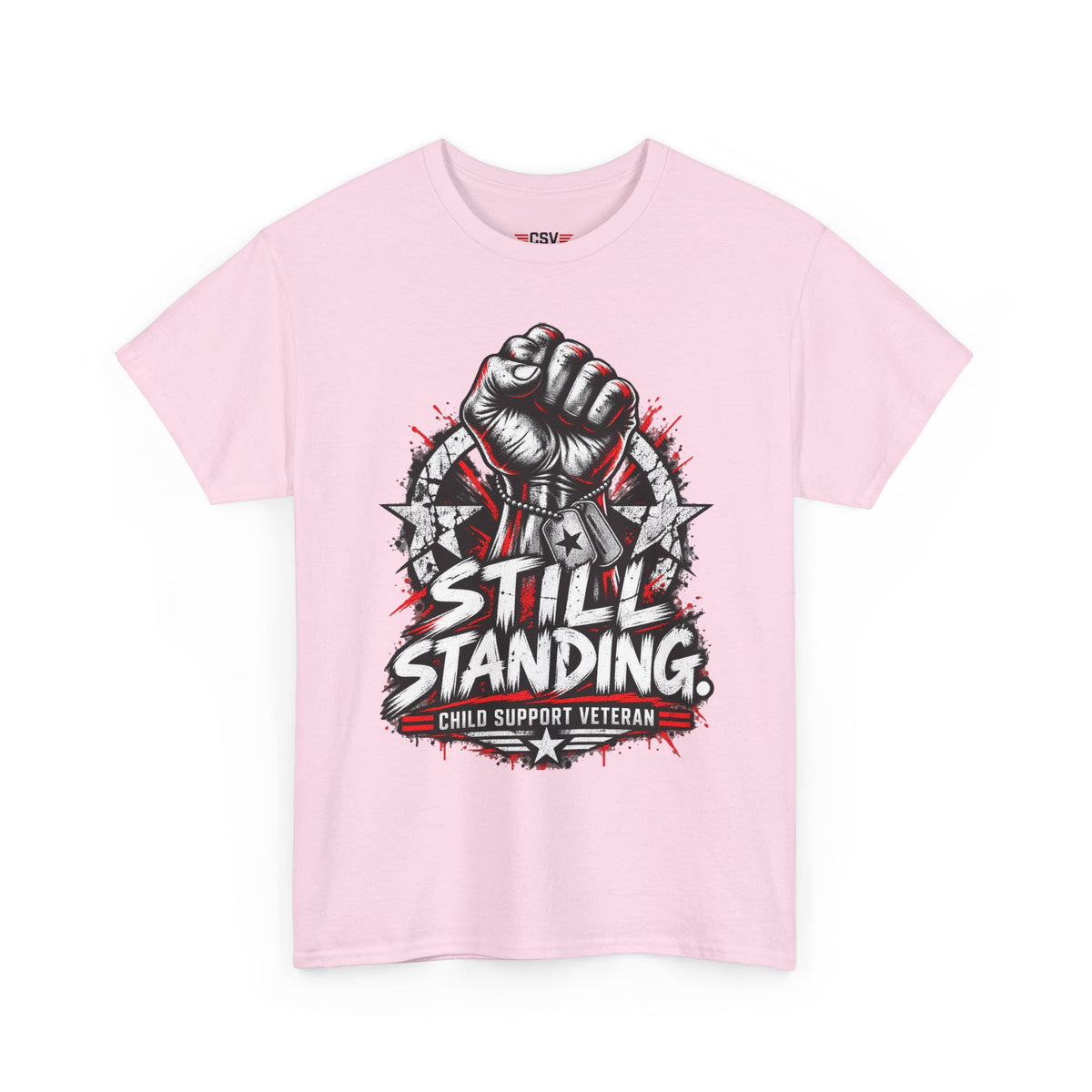 Still Standing Child Support Veteran T‑Shirt