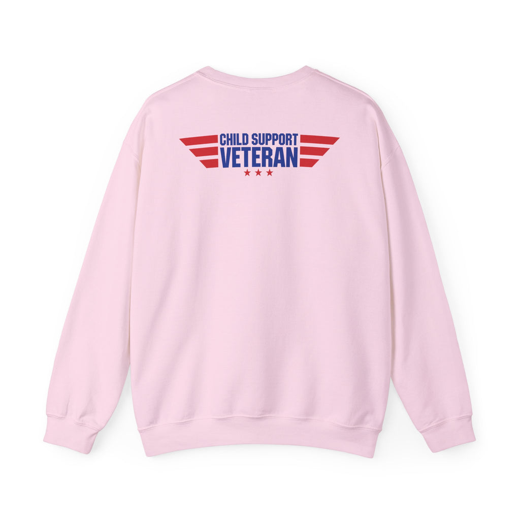 Crewneck Sweatshirt — Child Support Veteran Lion Graphic