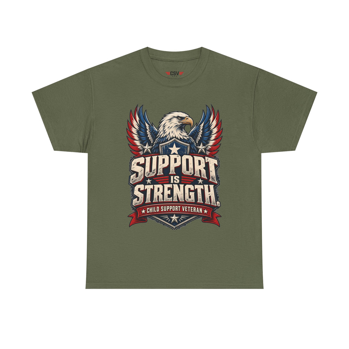 SUPPORT IS STRENGTH  Unisex Heavy Cotton Tee