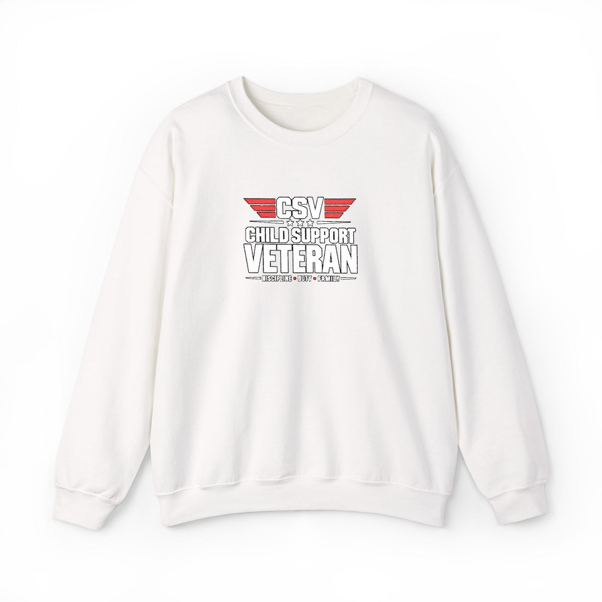 Veteran Dad Sweatshirt — Distressed USA Proud Veteran Crewneck