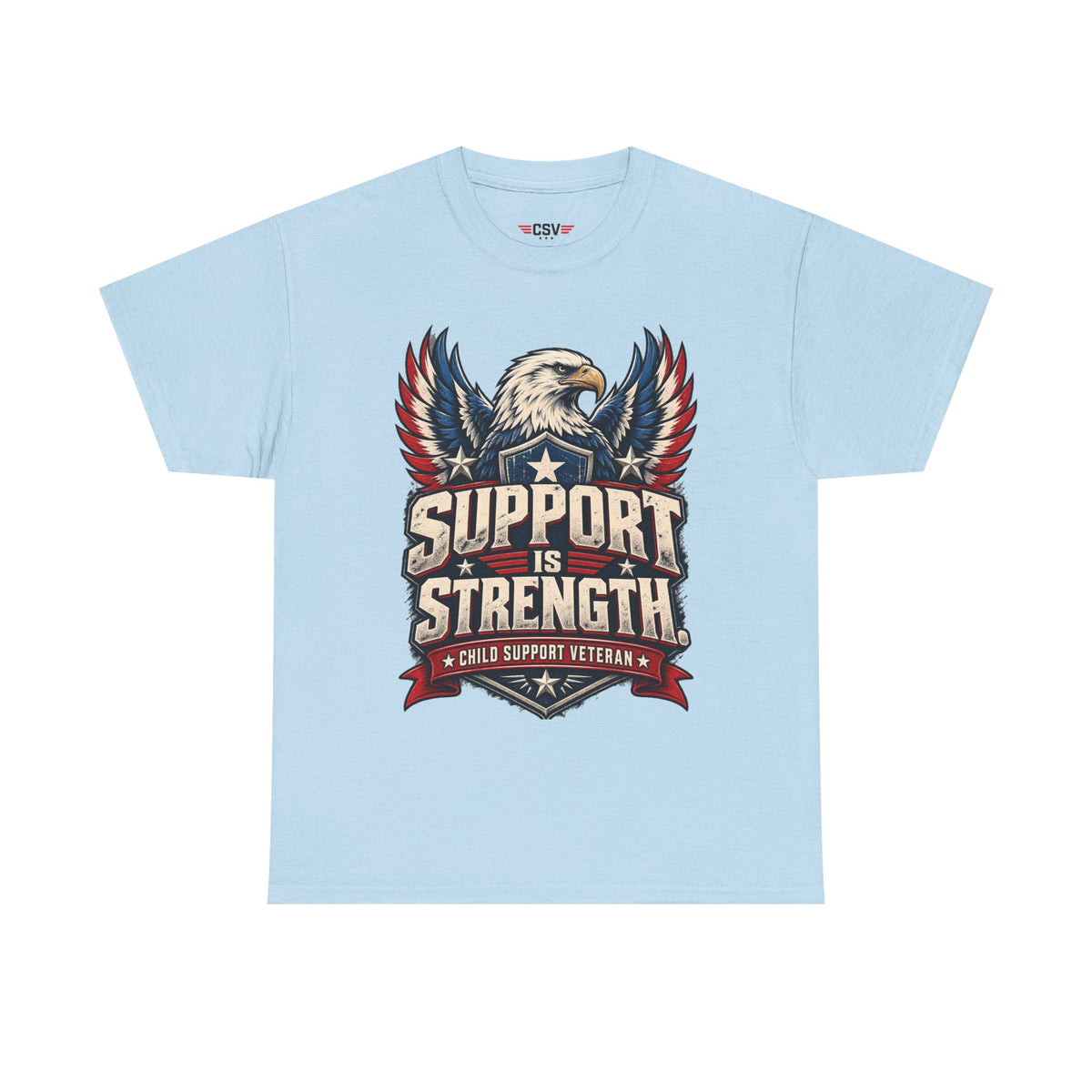 SUPPORT IS STRENGTH  Unisex Heavy Cotton Tee