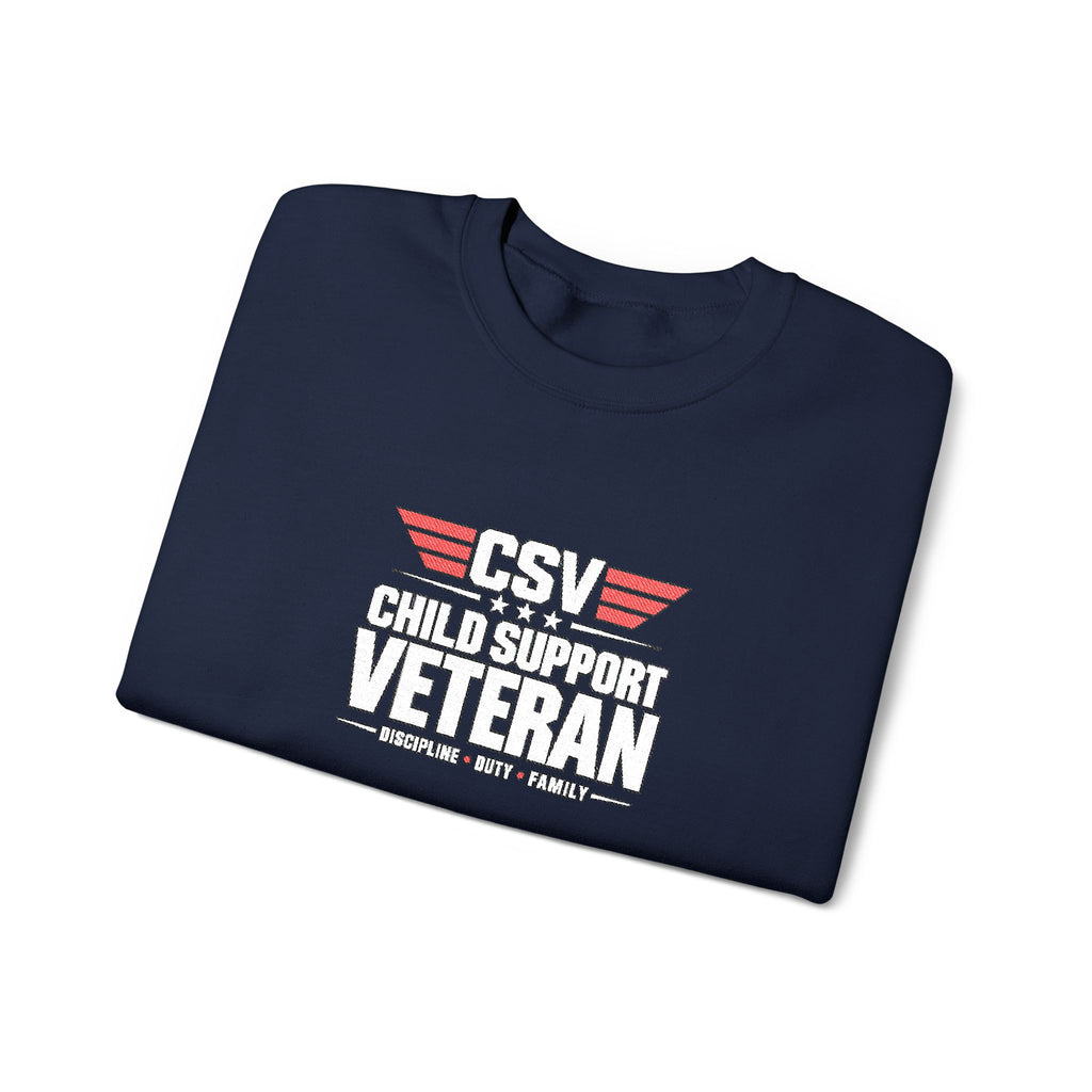 Veteran Dad Sweatshirt — Distressed USA Proud Veteran Crewneck