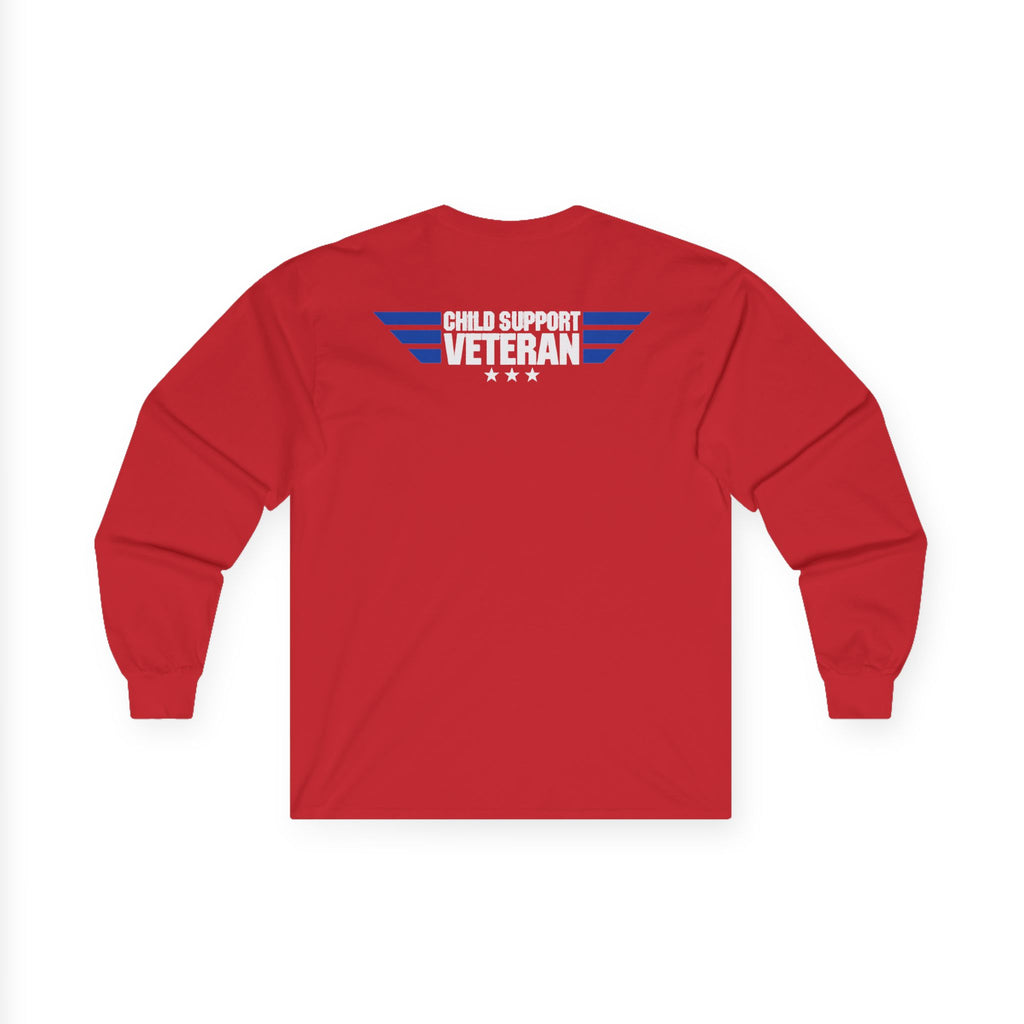 Long Sleeve Tee — Vintage Eagle Graphic “CSV” Patriotic Military Vibe