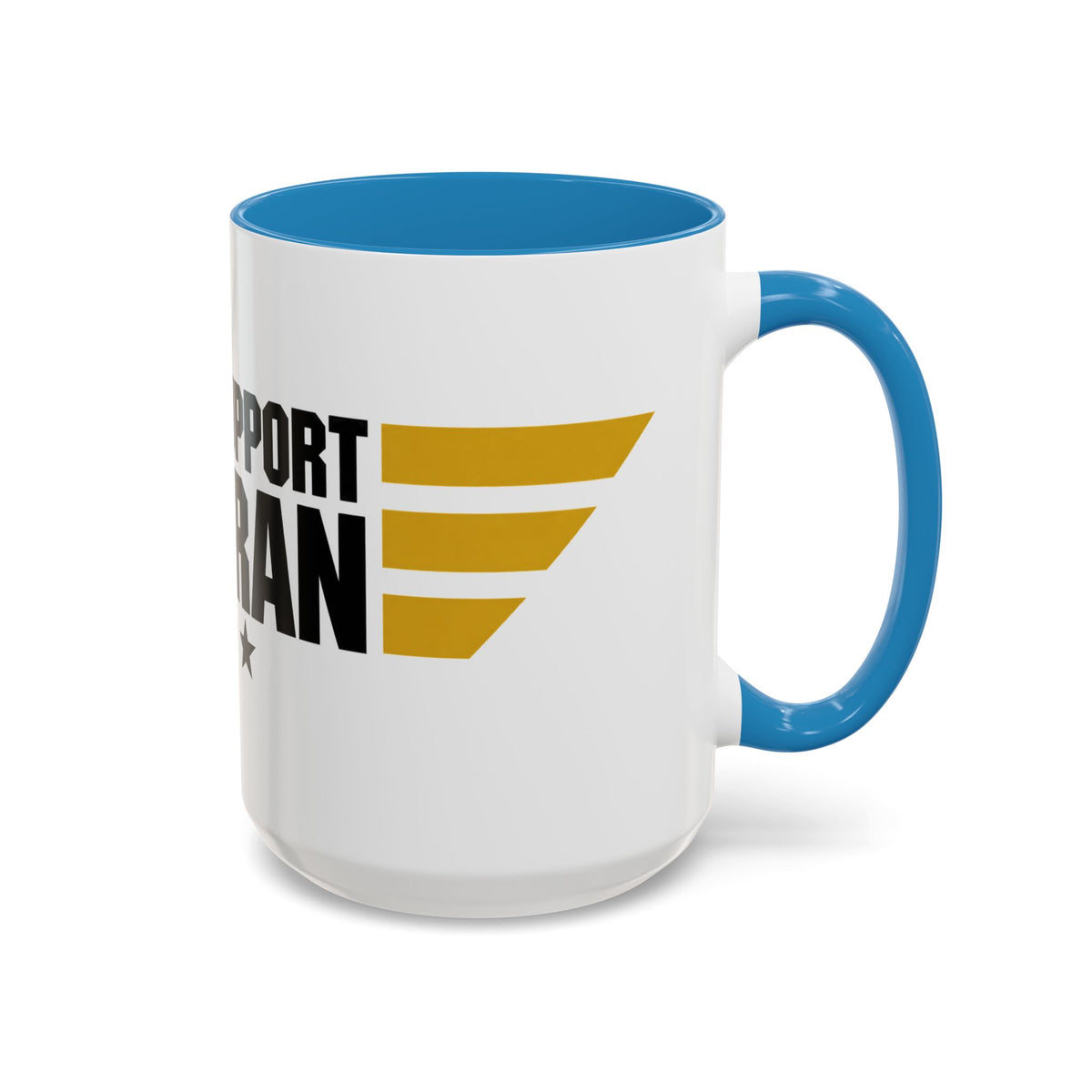 Veteran Support Coffee Mug – “Child Support Veteran” Accent Ceramic Mug