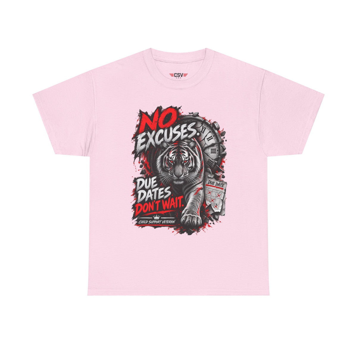 NO EXCUSES Unisex Heavy Cotton Tee