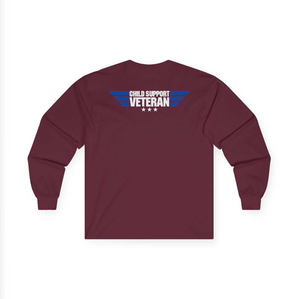 Long Sleeve Tee — Vintage Eagle Graphic “CSV” Patriotic Military Vibe