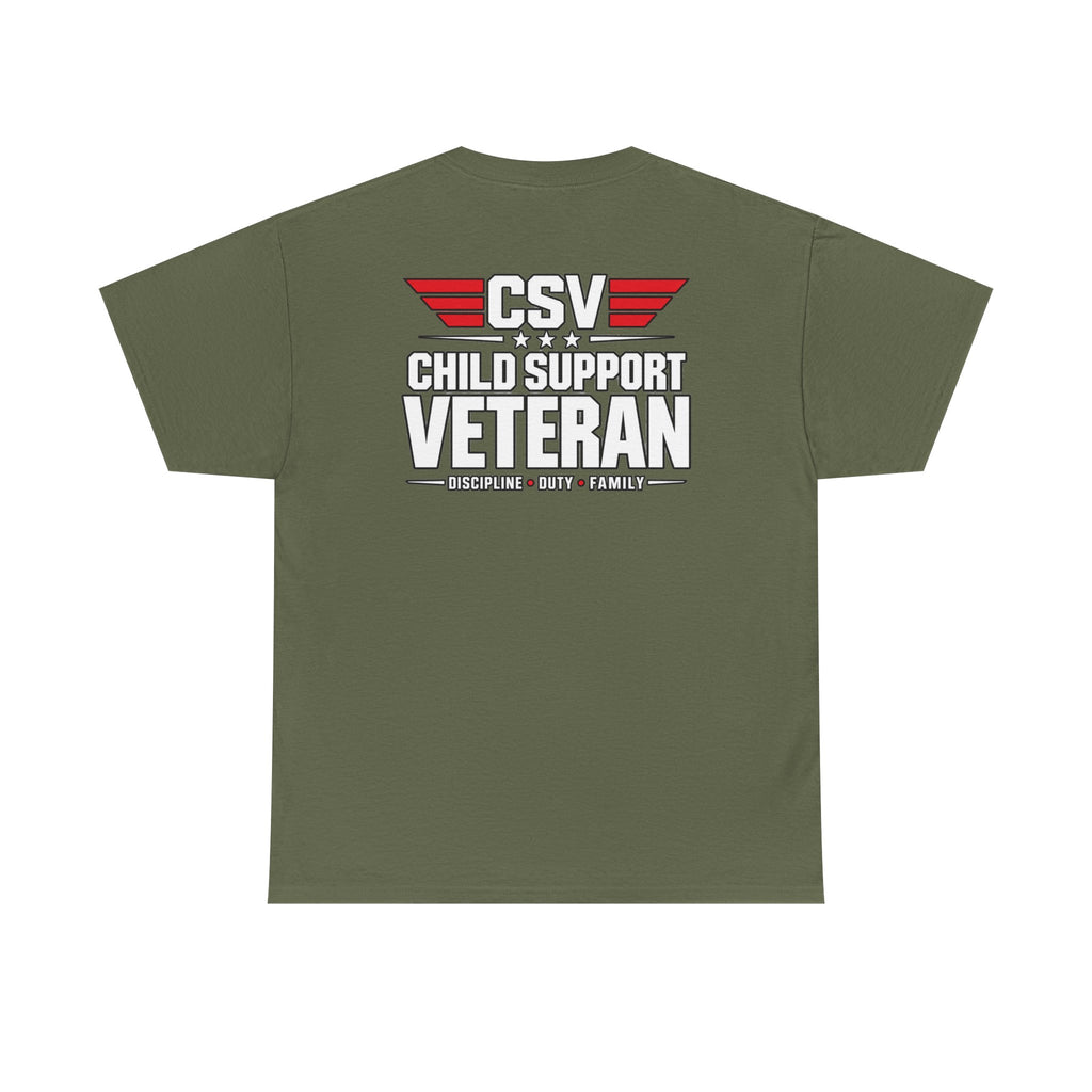 PRESENT MATTERS Child Support Veteran T‑Shirt