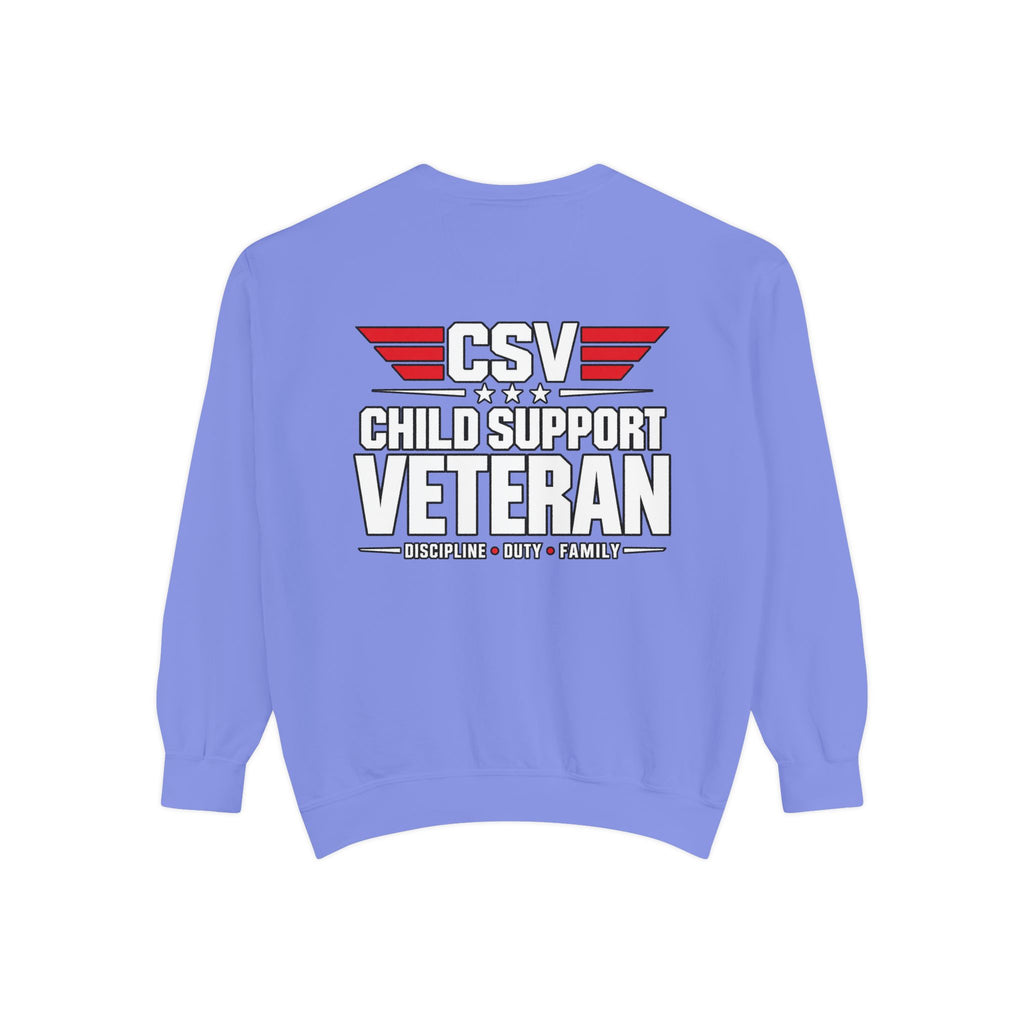 Child Support Veteran Sweatshirt – “My Dad Is A Child Support Veteran” Patriotic Crewneck