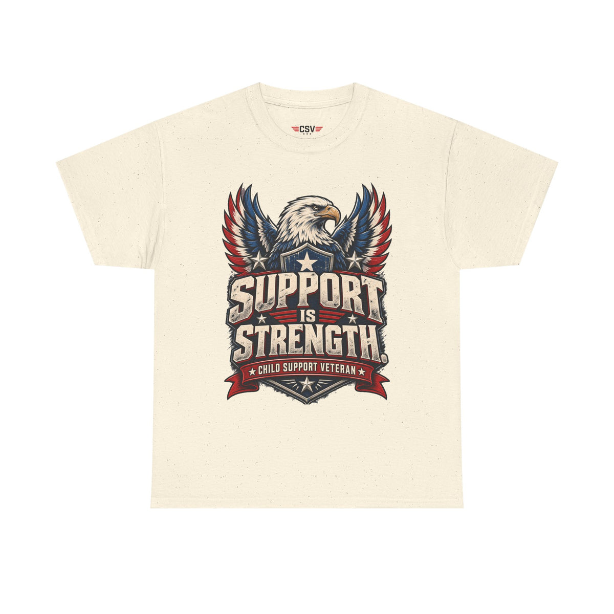 SUPPORT IS STRENGTH  Unisex Heavy Cotton Tee