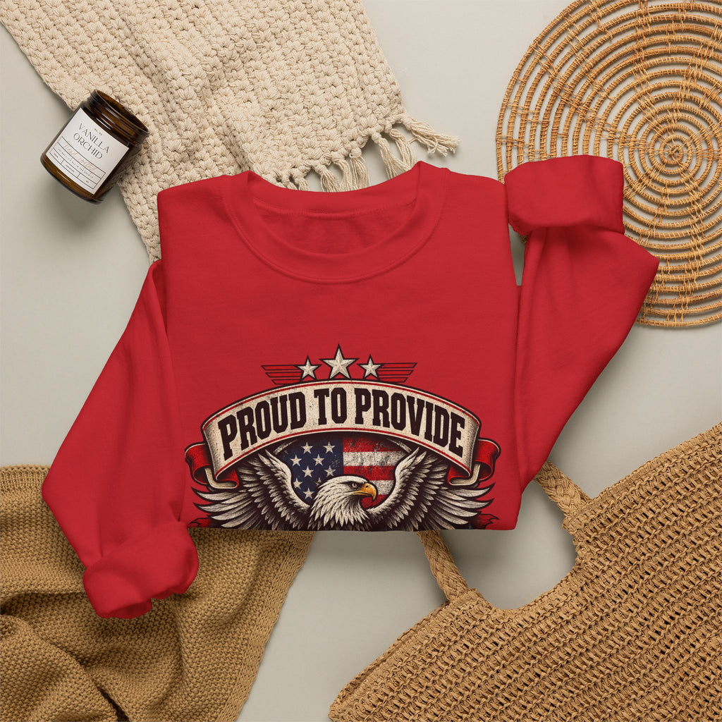 Child Support Veteran Crewneck Sweatshirt — CSV Emblem Pullover