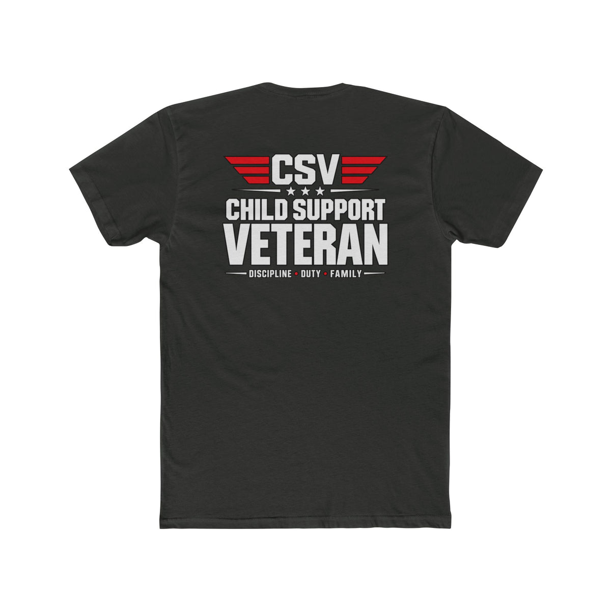 Still Standing Child Support Veteran T-Shirt — Patriotic CSV Tee