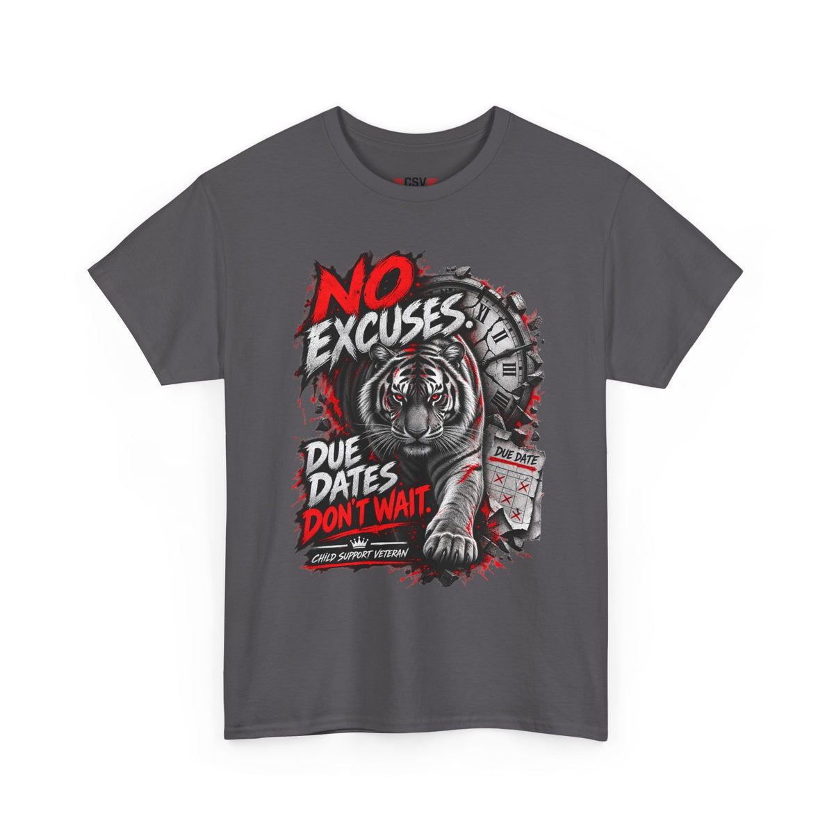 NO EXCUSES Unisex Heavy Cotton Tee