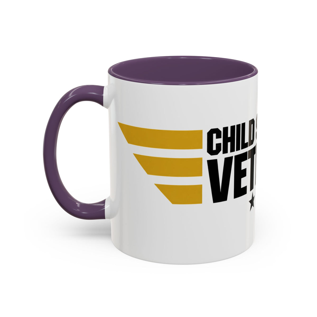Veteran Support Coffee Mug – “Child Support Veteran” Accent Ceramic Mug