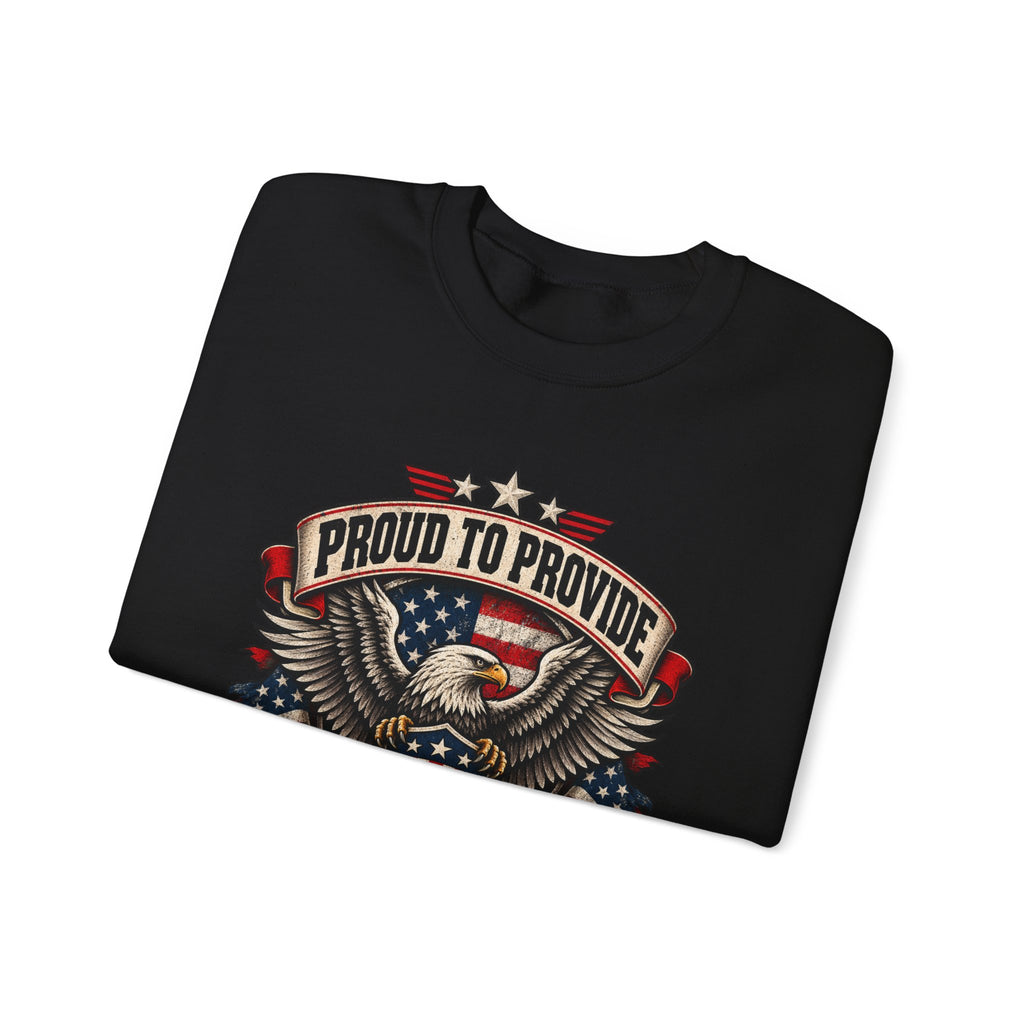 Child Support Veteran Crewneck Sweatshirt — CSV Emblem Pullover