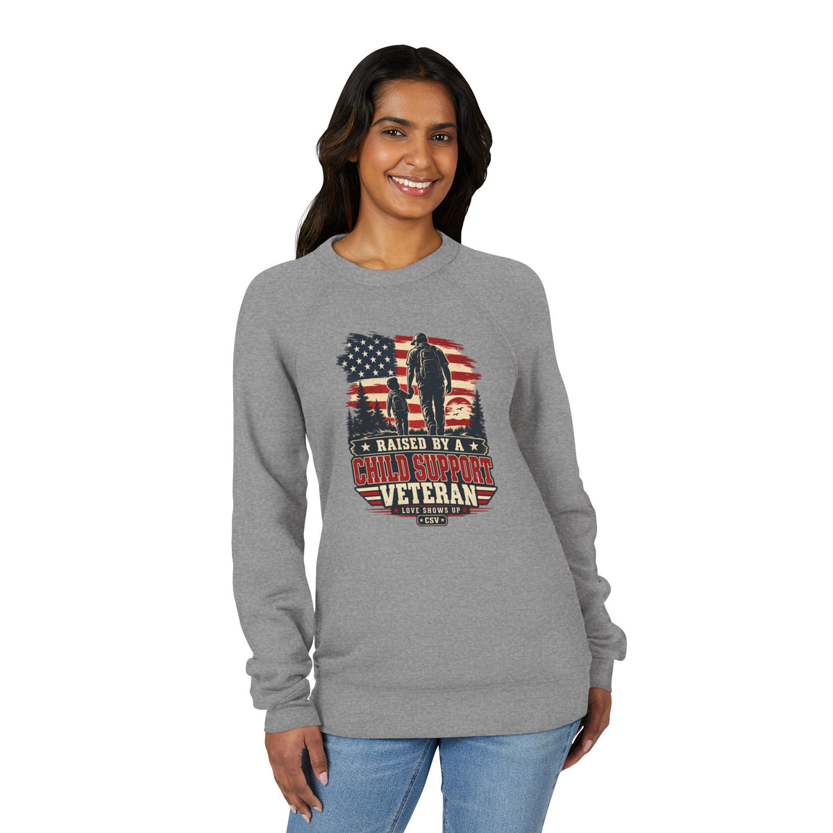Unisex Sponge Fleece Raglan Sweatshirt