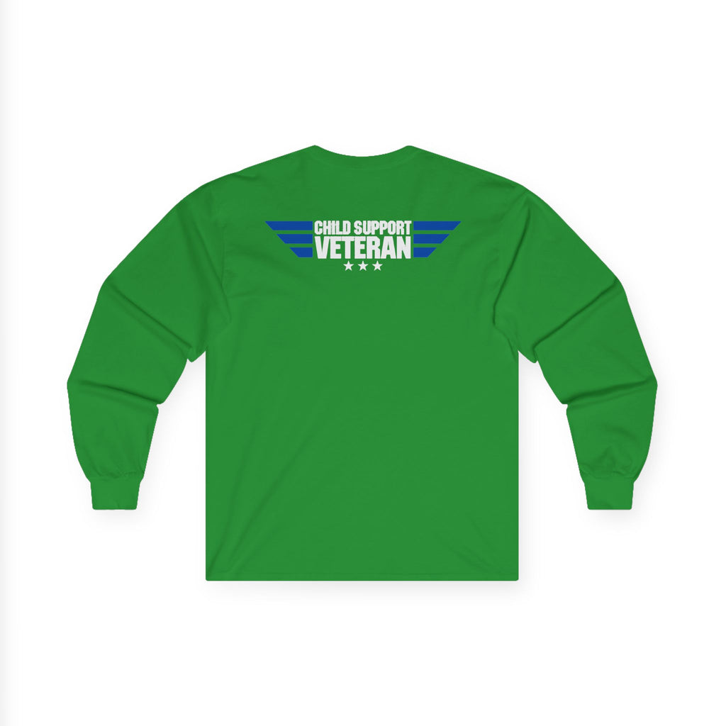 Long Sleeve Tee — Vintage Eagle Graphic “CSV” Patriotic Military Vibe