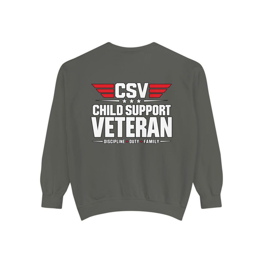 Child Support Veteran Sweatshirt – “My Dad Is A Child Support Veteran” Patriotic Crewneck