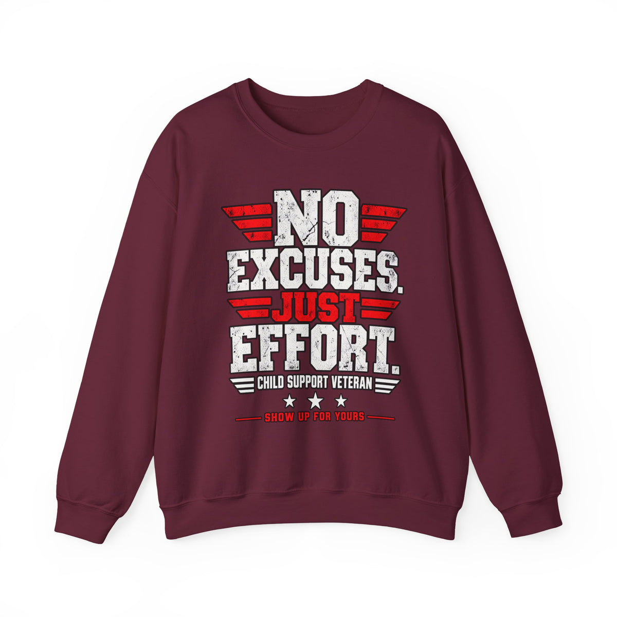 Child Support Veteran Crewneck Sweatshirt — CSV Emblem Pullover