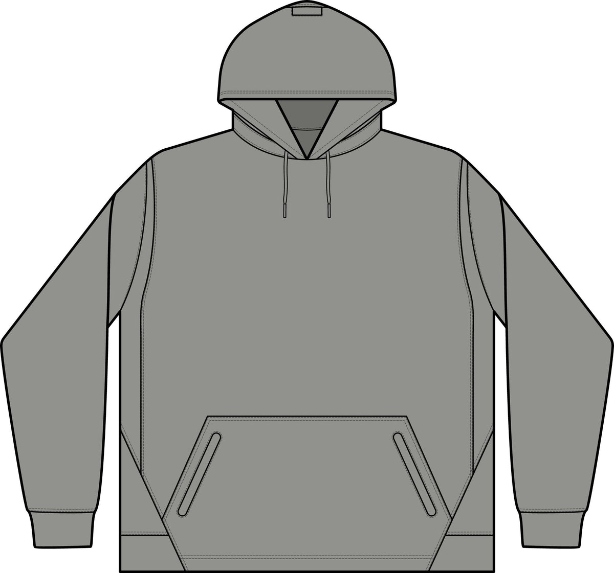 Child Support Veteran Hoodie - CSV Emblem Tech Fleece Colorblock Hooded Sweatshirt