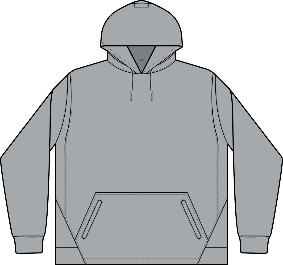 Child Support Veteran Hoodie - CSV Emblem Tech Fleece Colorblock Hooded Sweatshirt