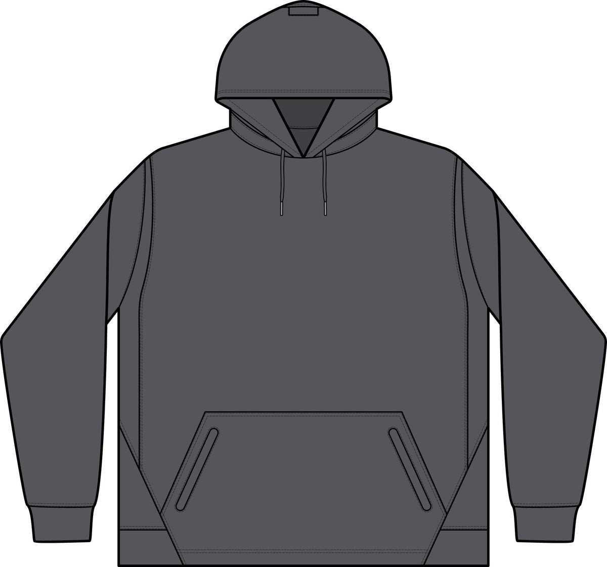 Child Support Veteran Hoodie - CSV Emblem Tech Fleece Colorblock Hooded Sweatshirt