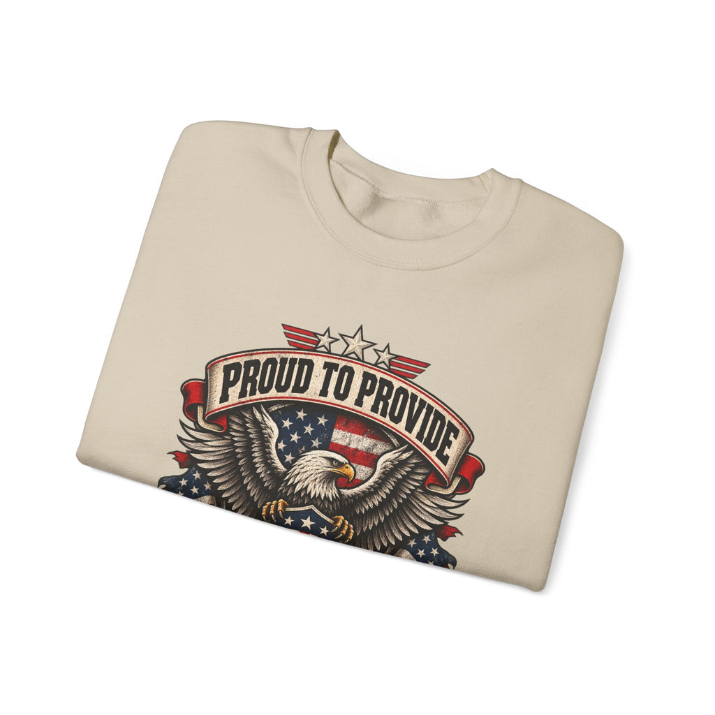 Child Support Veteran Crewneck Sweatshirt — CSV Emblem Pullover
