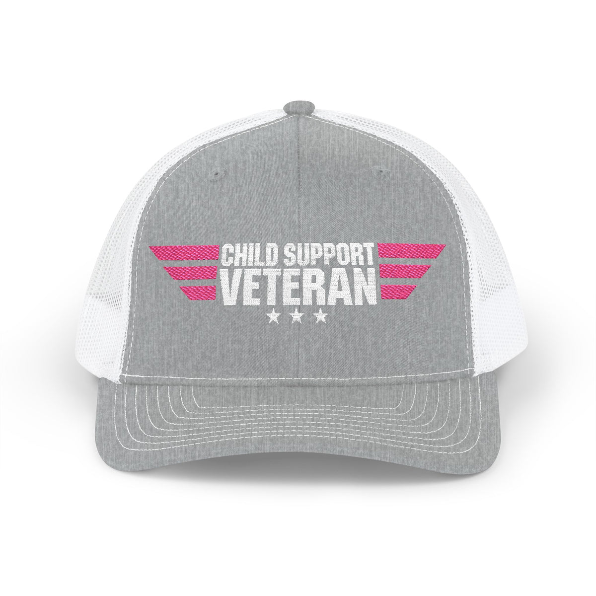 Embroidered Trucker Cap — Retro Winged Logo Snapback