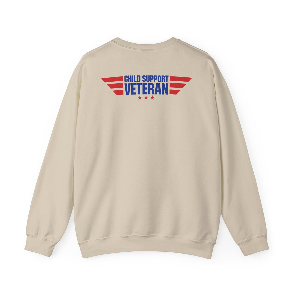 Crewneck Sweatshirt — Child Support Veteran Lion Graphic