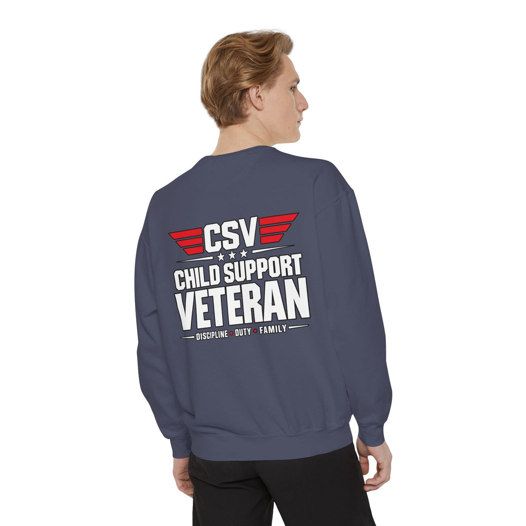 Child Support Veteran Sweatshirt – “My Dad Is A Child Support Veteran” Patriotic Crewneck