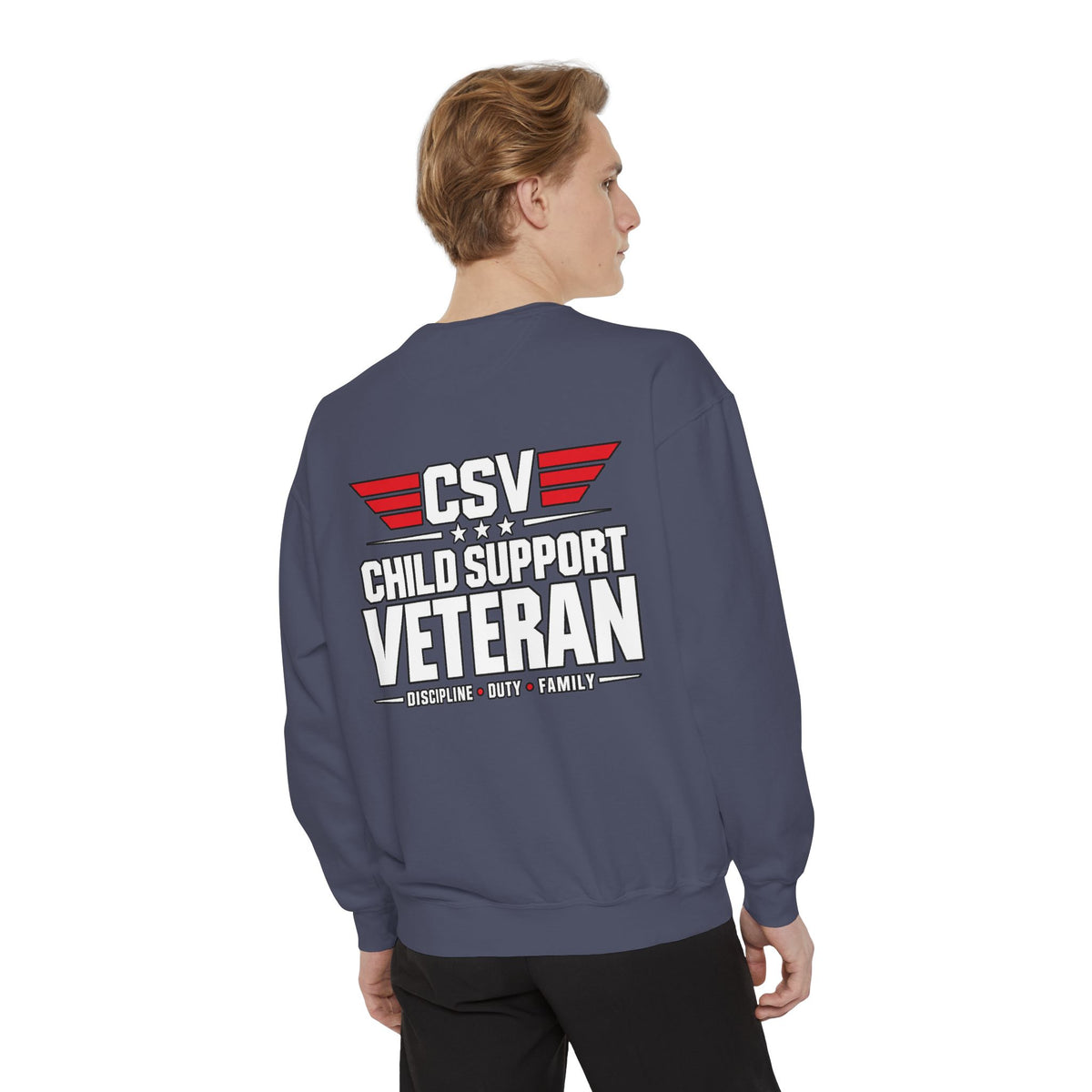Child Support Veteran Sweatshirt – “My Dad Is A Child Support Veteran” Patriotic Crewneck