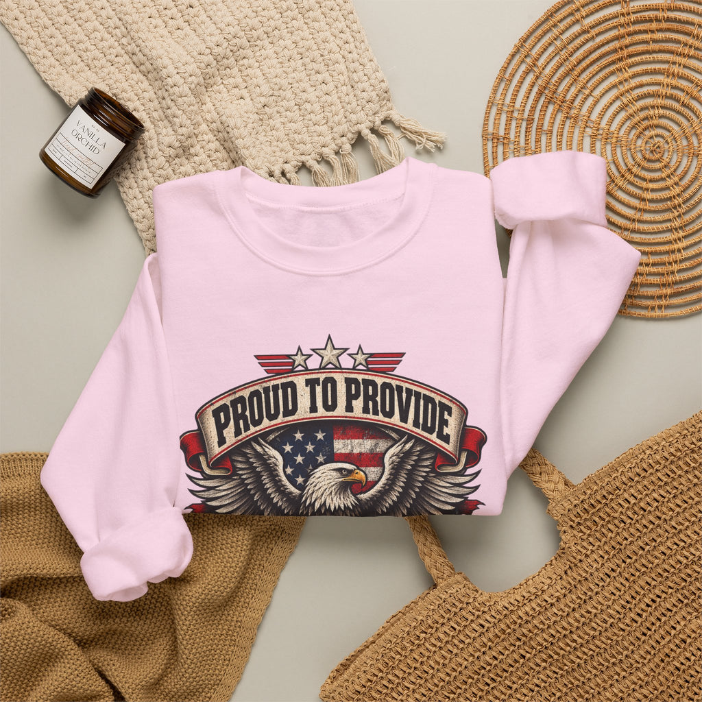 Child Support Veteran Crewneck Sweatshirt — CSV Emblem Pullover