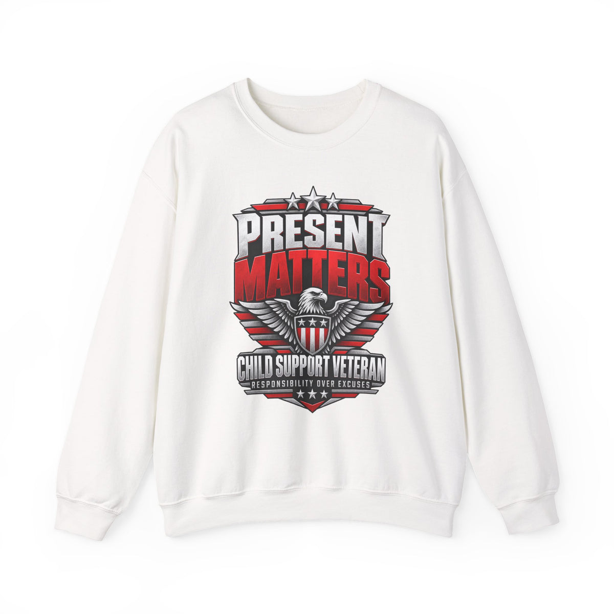 Child Support Veteran Crewneck Sweatshirt — CSV Emblem Pullover