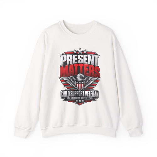 Child Support Veteran Crewneck Sweatshirt — CSV Emblem Pullover
