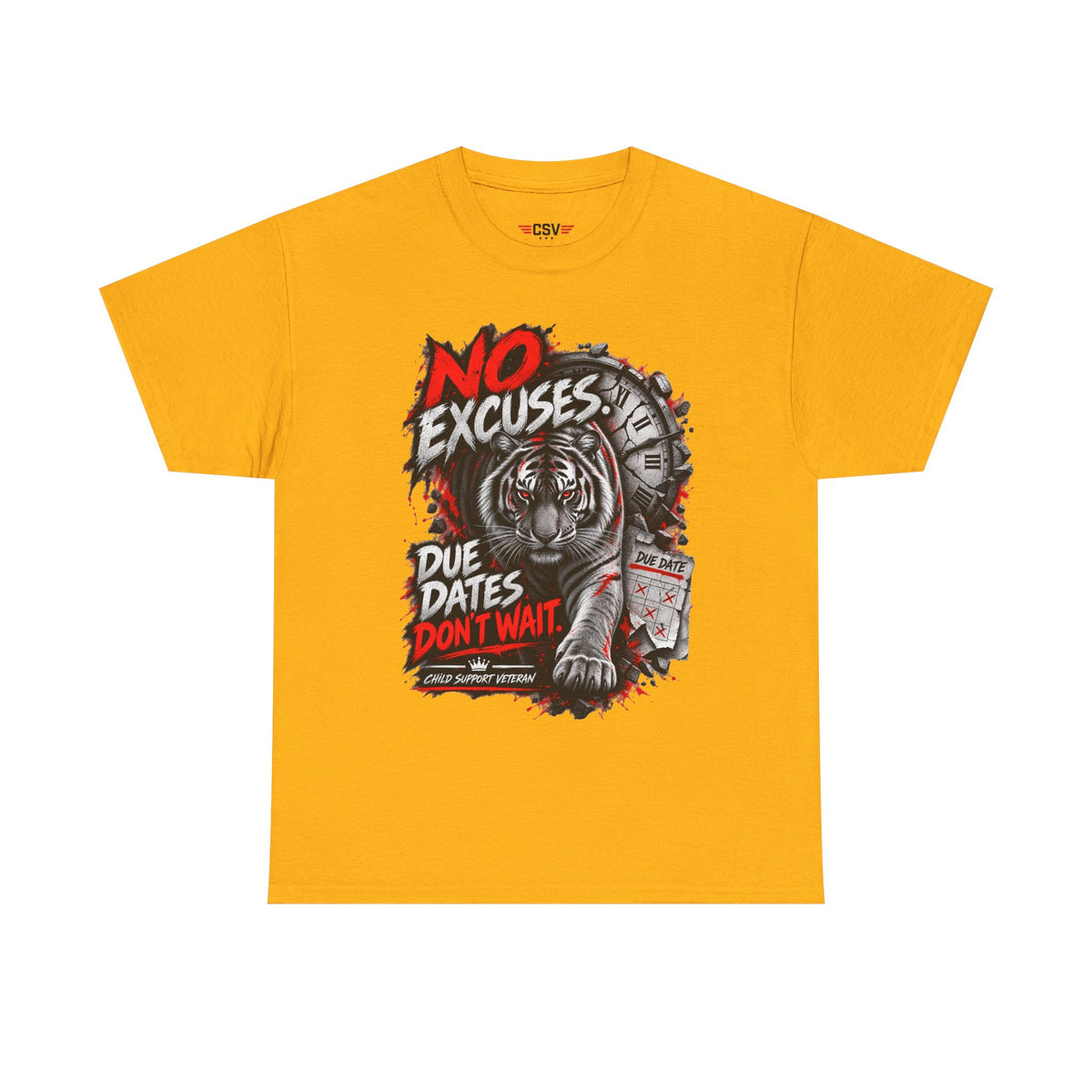 NO EXCUSES Unisex Heavy Cotton Tee