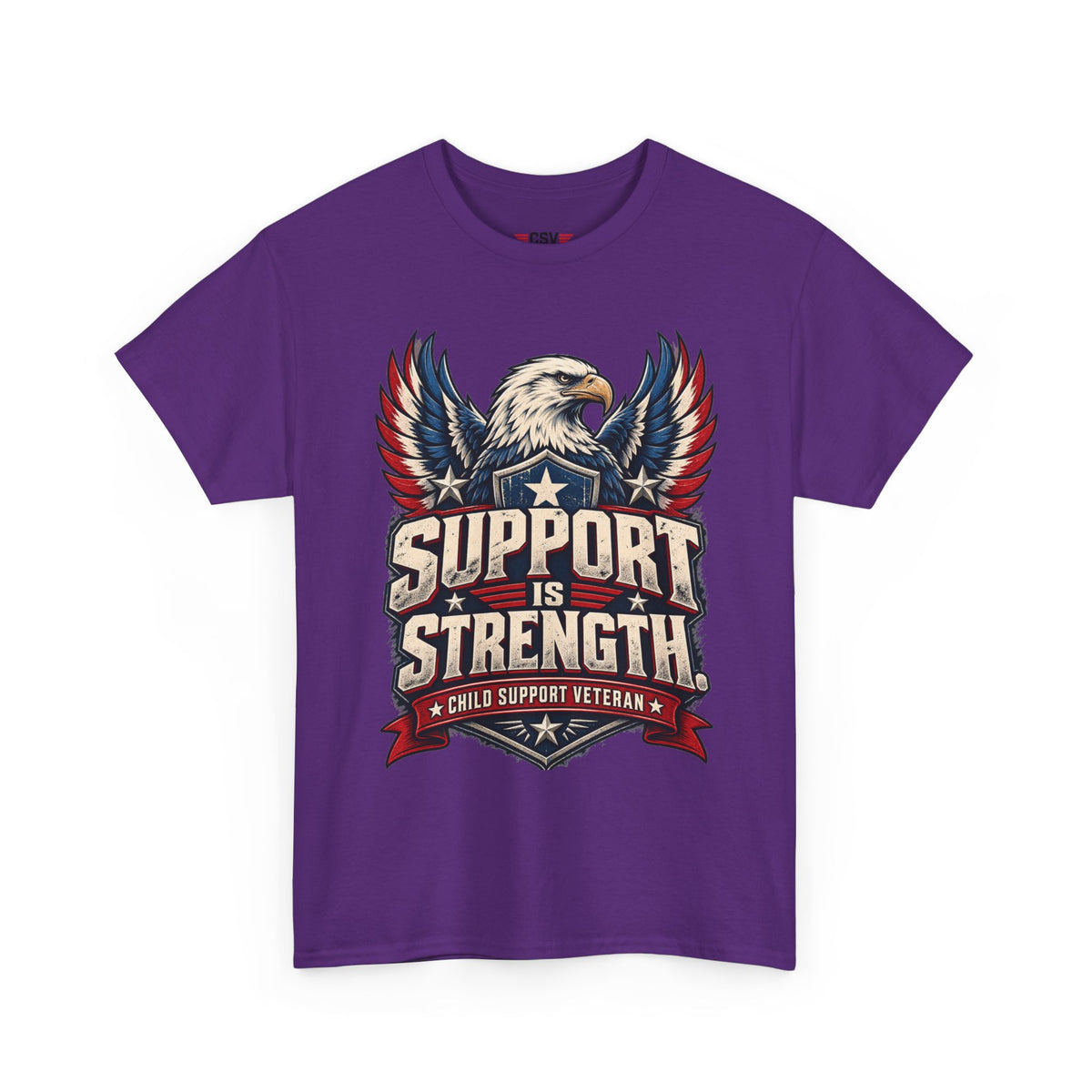 SUPPORT IS STRENGTH  Unisex Heavy Cotton Tee