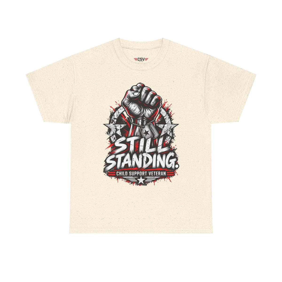 Still Standing Child Support Veteran T‑Shirt