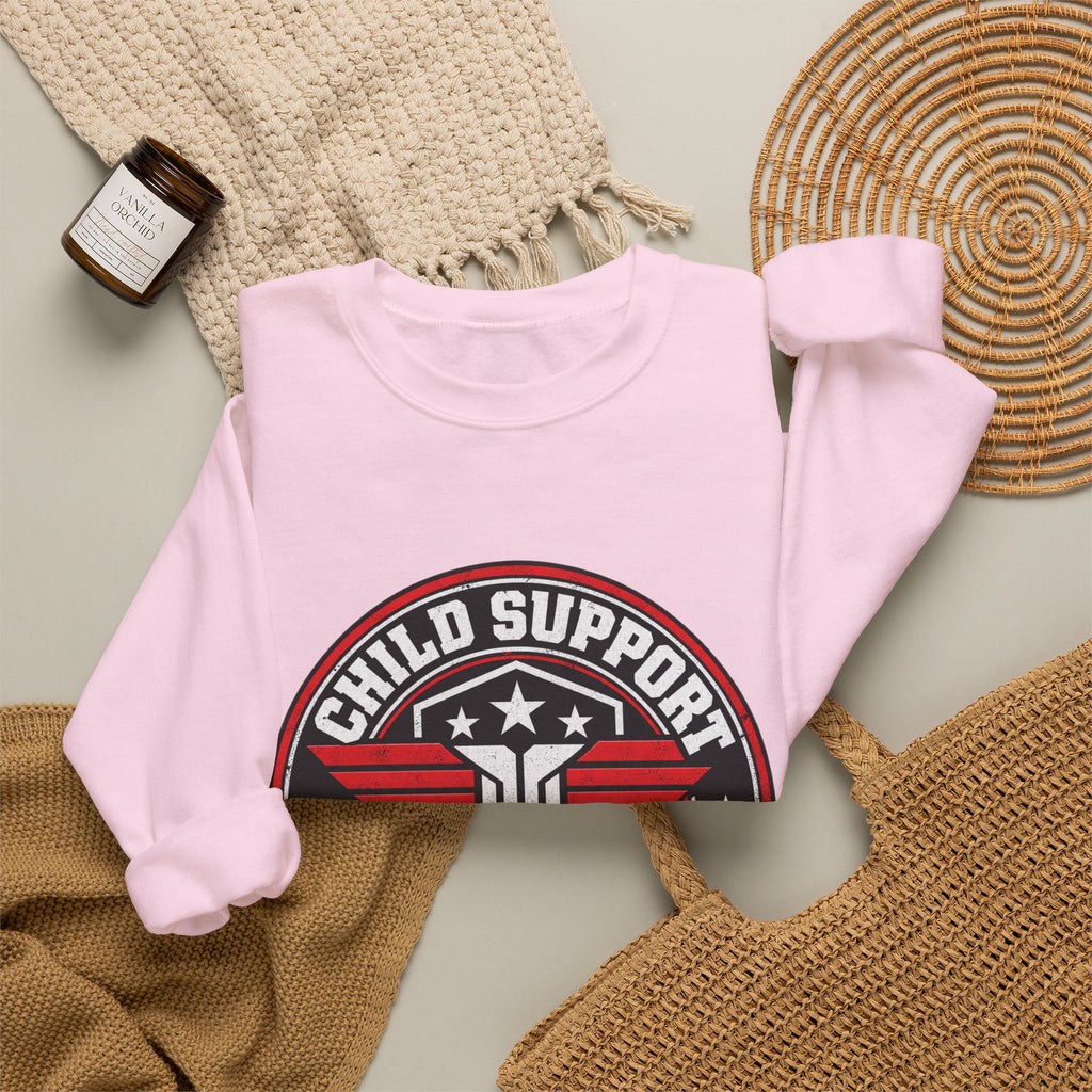 Child Support Veteran Crewneck Sweatshirt — CSV Emblem Pullover