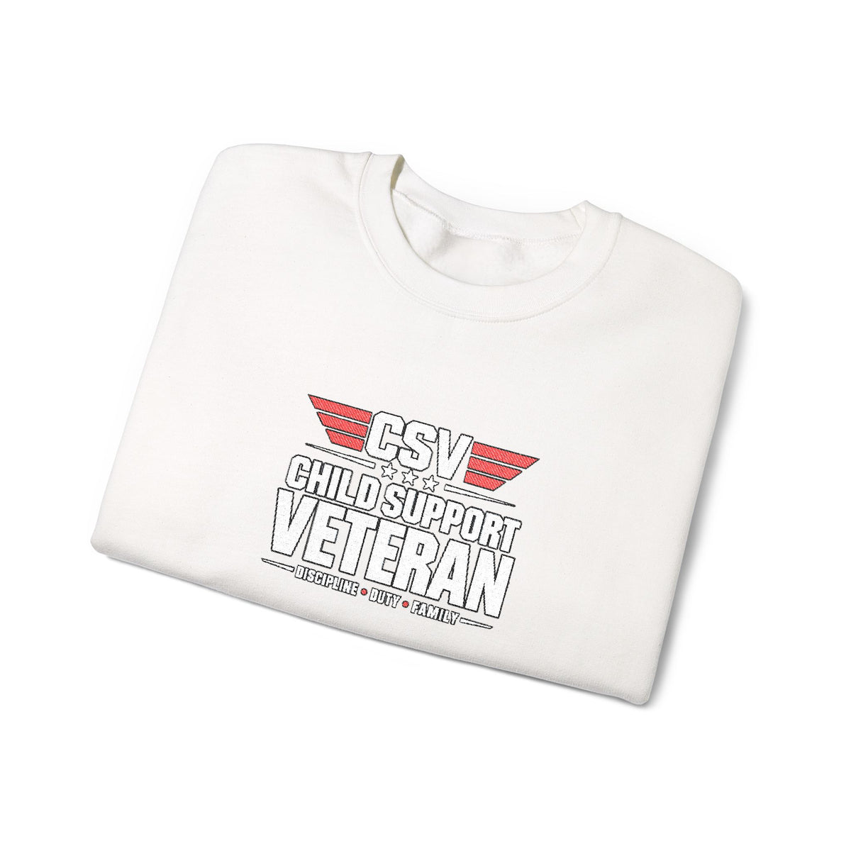 Veteran Dad Sweatshirt — Distressed USA Proud Veteran Crewneck