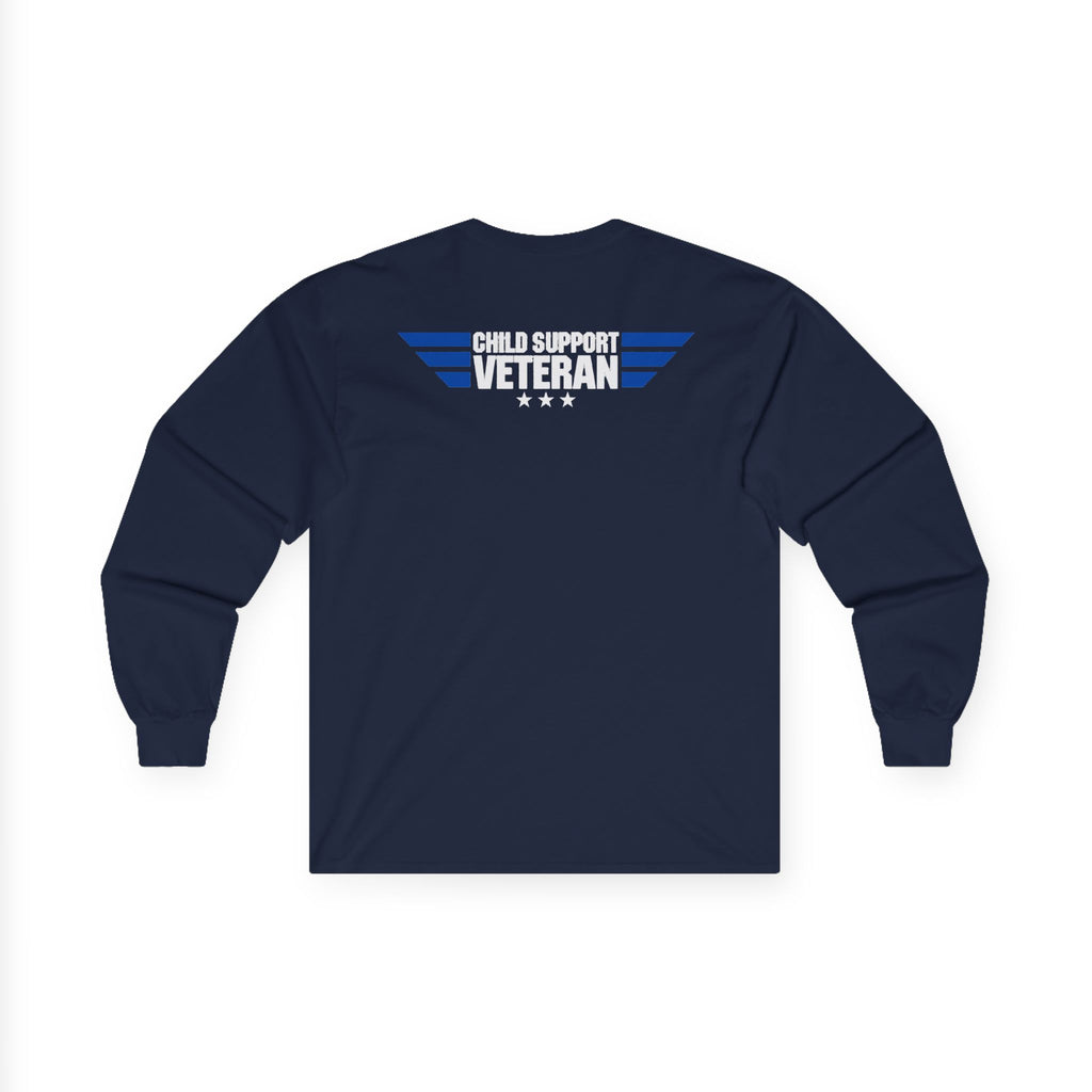 Long Sleeve Tee — Vintage Eagle Graphic “CSV” Patriotic Military Vibe